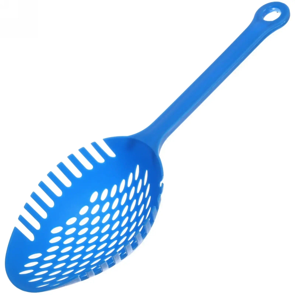 Совок-сито для продуктов пластиковый резной край 38*11см