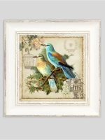 Картина на холсте в раме 27х27 см, настенный декор для дома