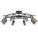 LR7183180 Люстра RULLO 8х50W GU10 ЧЕРНЫЙ/БРОНЗА (571718+214431-8+202430-8)