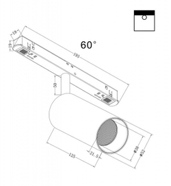Трековый светильник Maytoni Technical TR032-2-12W3K-W-B