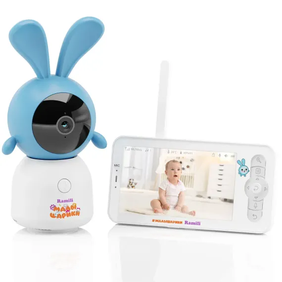 Видеоняня Ramili Baby RV100KROSH Крошик, Малышарики, с креплением