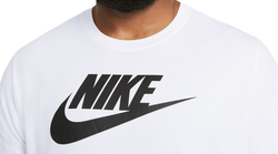 Мужская теннисная футболка Nike Sportswear T-Shirt Icon Futura - white/black