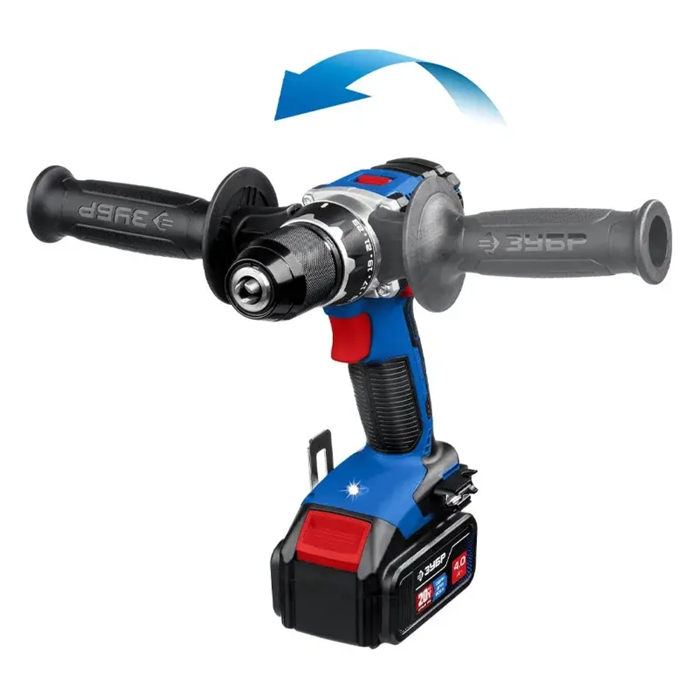 ЗУБР DB-201-42 бесщеточная дрель-шуруповерт (2 x 4 Ач, ЗУ)