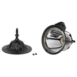Светильник уличный настенный ЭРА «Галатея» GBW-105-BL-0380 230В Е27 IP54 чёрный вверх | Садово-парковые светильники