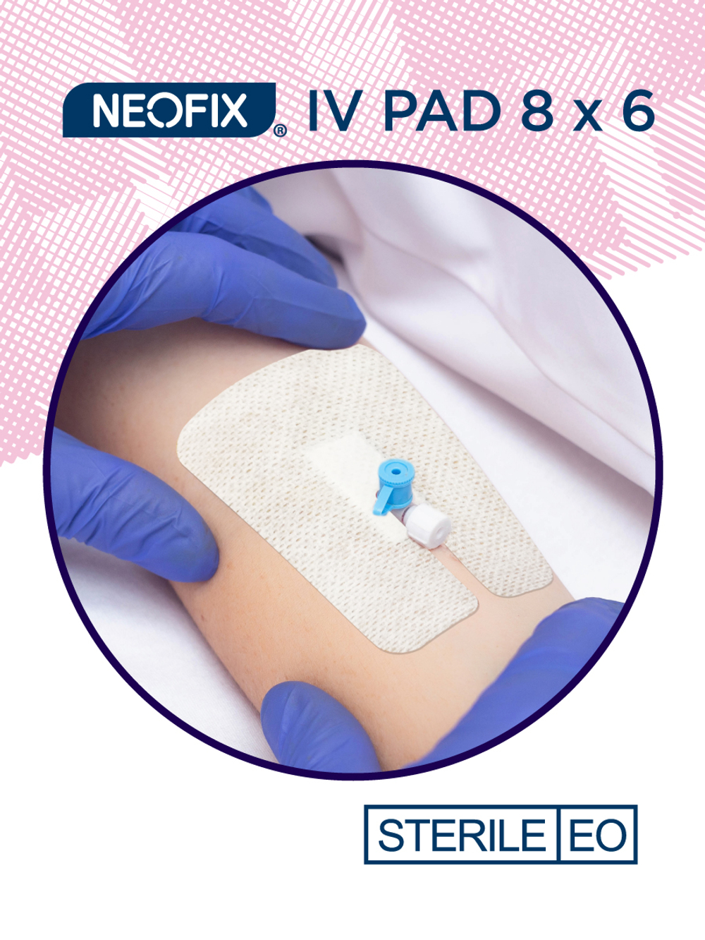 Пластырь медицинский на нетканой основе  для фиксации катетеров NEOFIX IV PAD