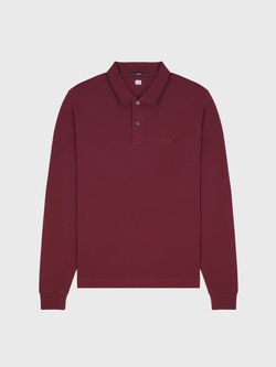 Поло с длинным рукавом C.P. Company Stretch Piquet Line Slim Wine