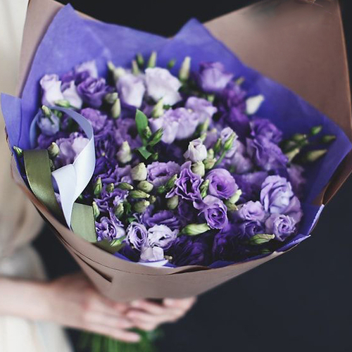 Купить Эустома махровая сиреневая от 9шт