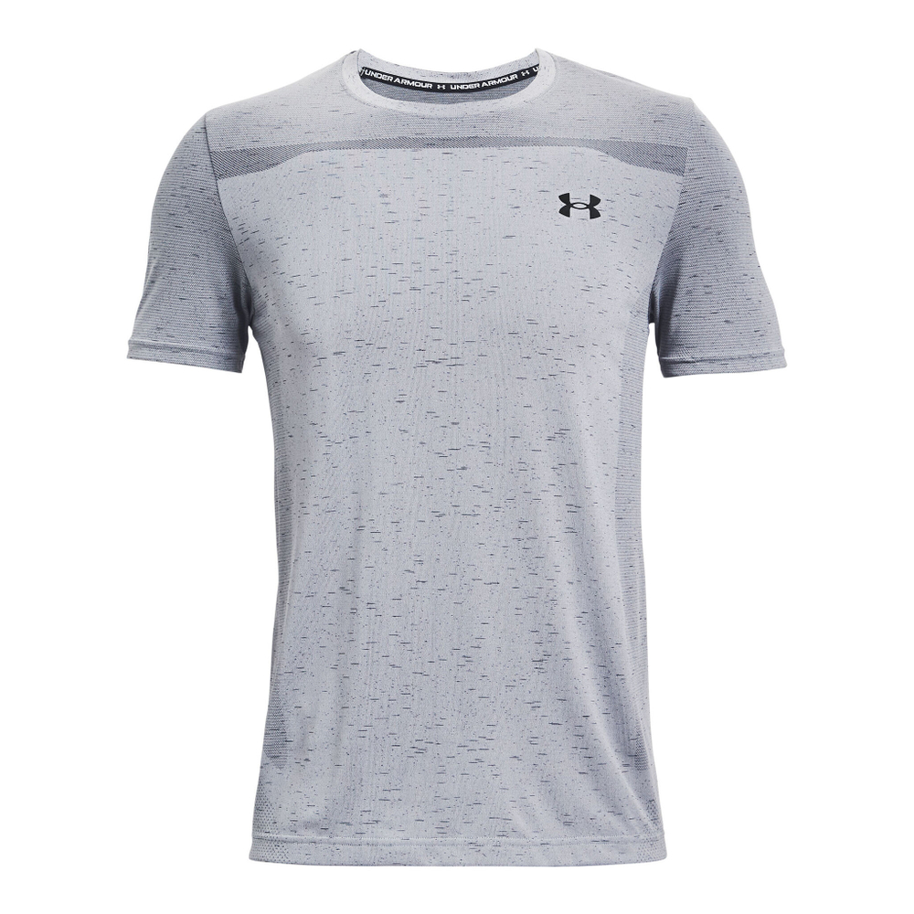 Мужское теннисное поло Under Armour Seamless T-Shirt Men - Grey, Black