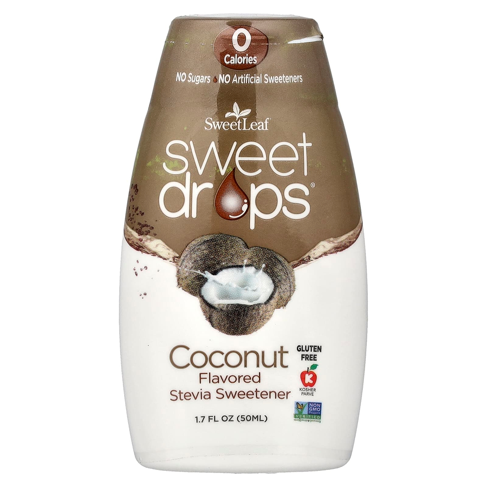 SweetLeaf Stevia, Sweet Drops®, со вкусом кокоса, 50 мл (1,7 жидк. унции)