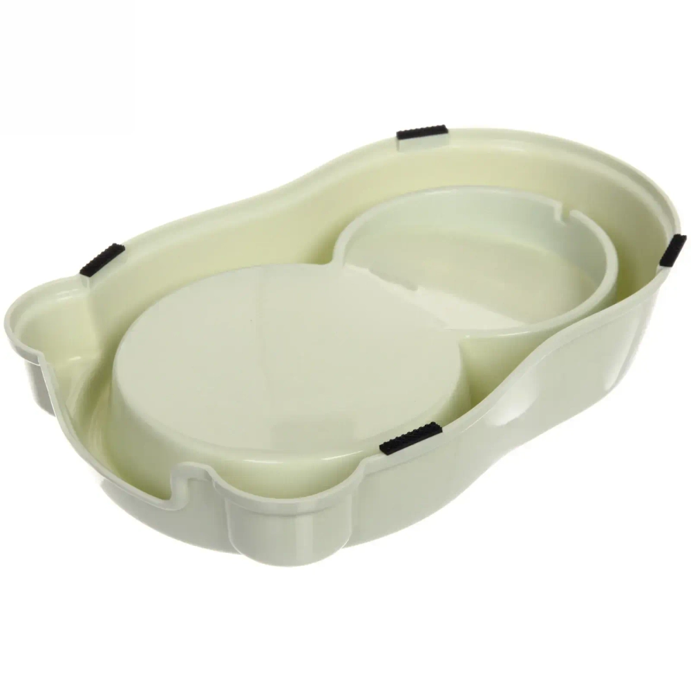 Автокормушка пластиковая «Колор-Один дома» 27,5*17,57*25см 1,2л цвет нежно-зеленый