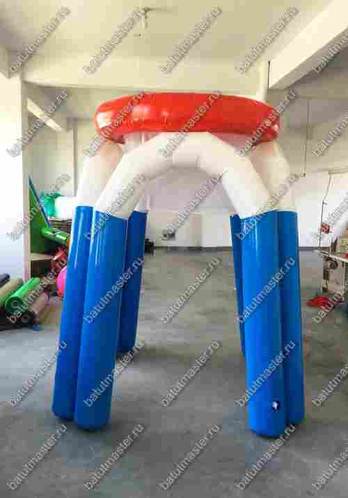 Надувная командная игра "Попади в корзину", 1,5*1,5*2 м