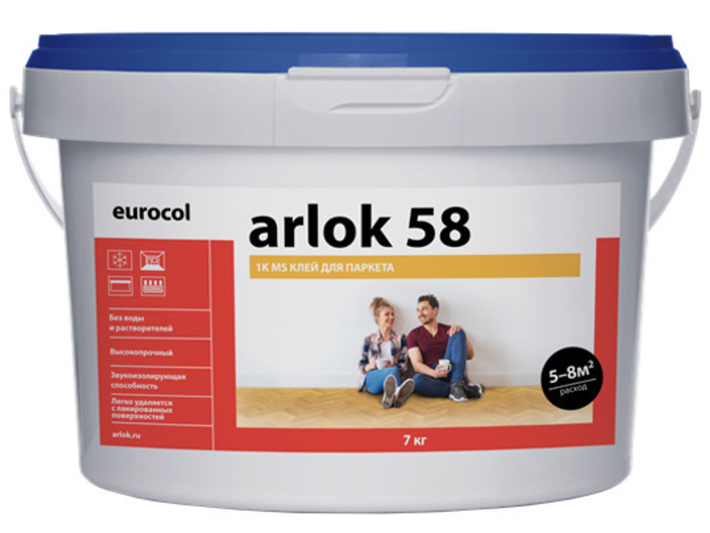 Однокомпонентный клей Eurocol Arlok 58 7 кг