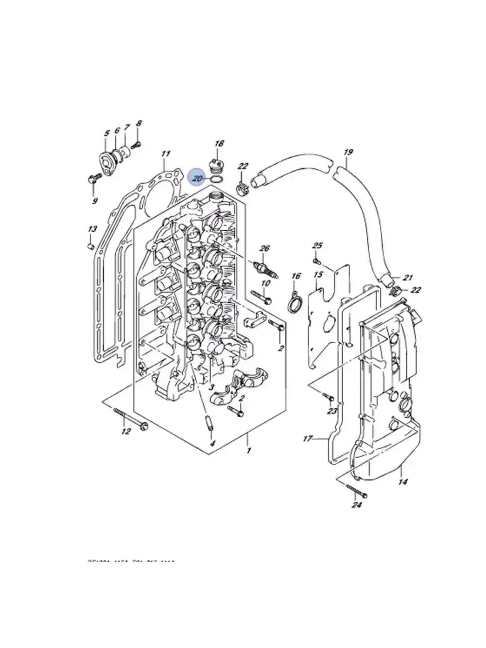 Уплотнительное кольцо для лодочных моторов 09280-26006-000