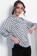 Блуза Мечта сезона (серо-голубая) Б12909-16М LT Collection