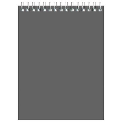 Блокнот А5 60л. клетка на гребне серый "Для конференций" (BG)