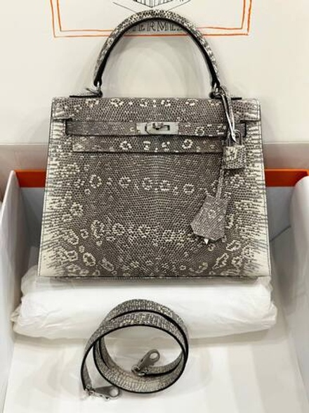 Сумка Hermes из кожи ящерицы 25 см