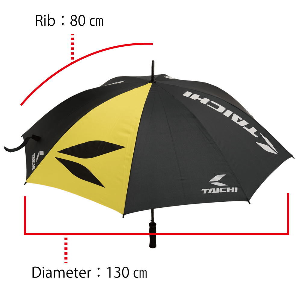 Зонт Taichi CIRCUIT Black/Yellow 130 см