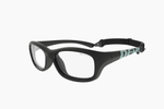 Спортивные очки с диоптриями Demetz Softness R / Black / Light Mint Colorless Cat.0