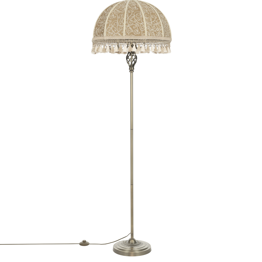 Citilux Базель CL407935 Торшер бронза с абажуром Вышивка