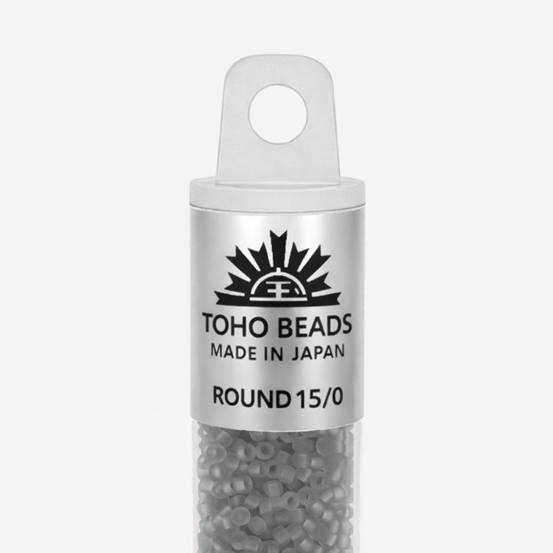 Японский бисер TOHO Round 15/0 (№9F), прозрачный матовый