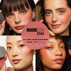 Nudestix Stax All Over Color Blush Balm - Многофункциональный макияж для глаз, губ и лица, 2,5 g