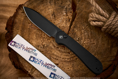 Нож Civivi BL Elementum C2103A сталь 14C28N Black StoneWash рукоять Black G10