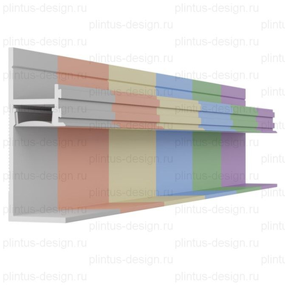 Теневой плинтус скрытого монтажа Pro Design 7210 покраска по RAL 2700мм