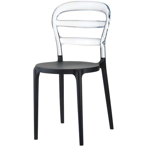 Стул Miss Bibi черный/прозрачный | Siesta Contract | Турция