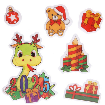 Набор наклеек «Новогодний подарочек» 20*20 см, в ассортименте