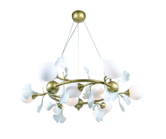 2661A/9 SPRAY PAINT BRASS+WHITE (1) Люстра NW