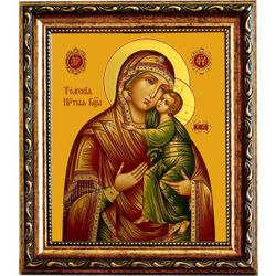 Толгская икона Божьей Матери на холсте.