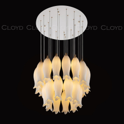 Люстра Cloyd ARGANA C26 / Ø50 см - керамика - белый (арт.10806)