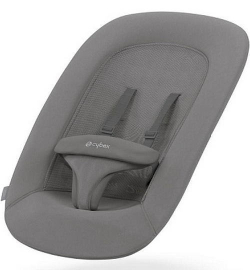 Стульчик для кормления Cybex Lemo 4 в 1 с мягкими чехлами Comfort Inlay Suede Grey/Stunning Black