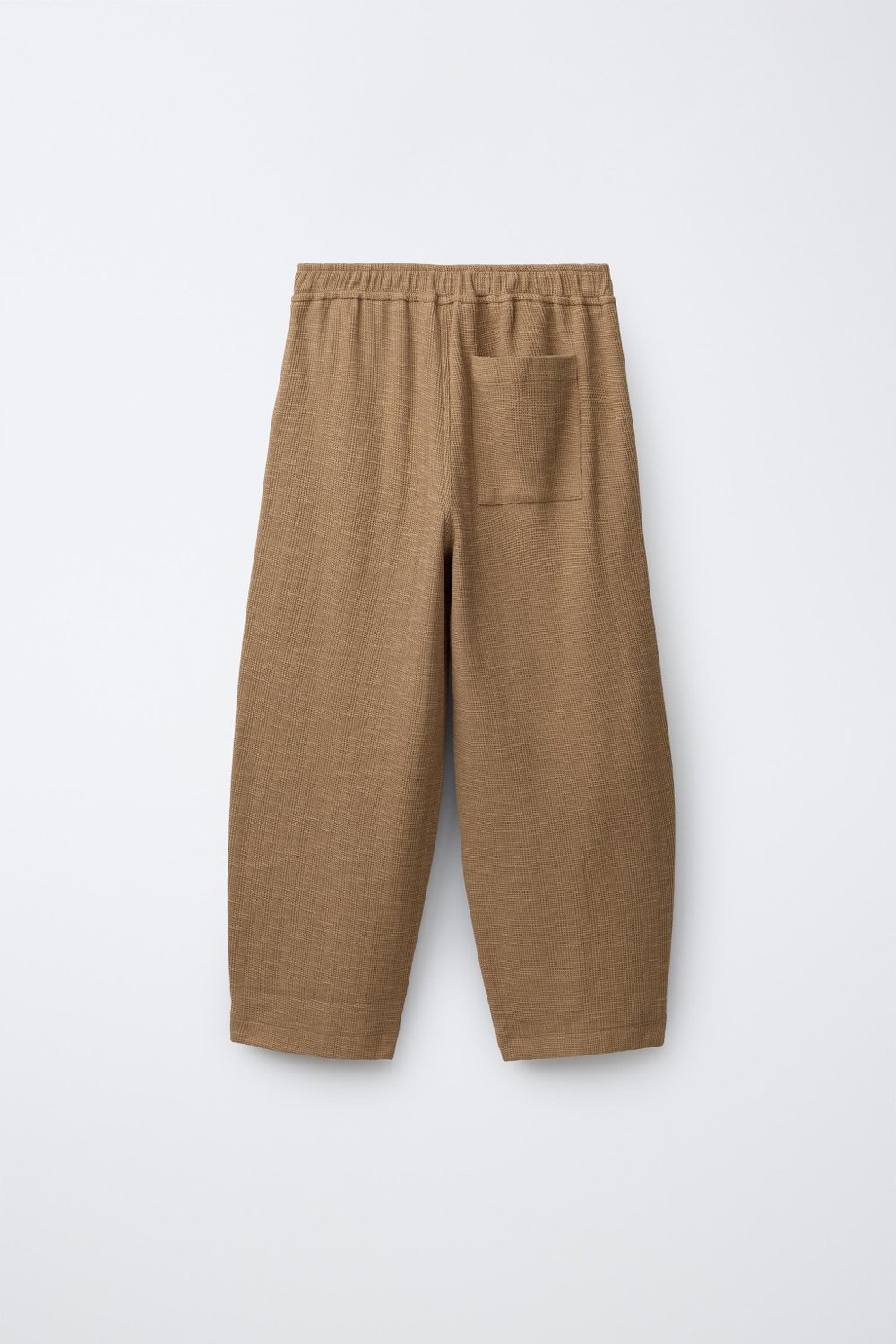 ZARA БРЮКИ ИЗ РЕЛЬЕФНОЙ ТКАНИ, КАРАМЕЛЬНЫЙ
