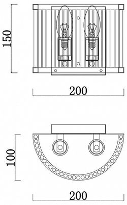 Накладной светильник Freya Savoy FR5053WL-02BS
