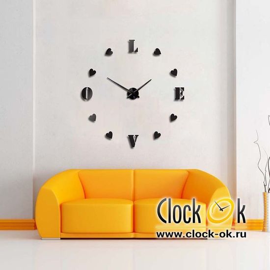 Настенные 3D часы Sweet Love
