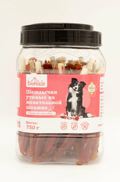 Biohaus лакомство для собак шашлычки жевательной шпажке