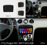 Магнитола для Peugeot 308 2007-2014, 408 2012-2022 - Carmedia OL-9961 IPS, Android 10, 8 ядер (TS18), 4G SIM-слот