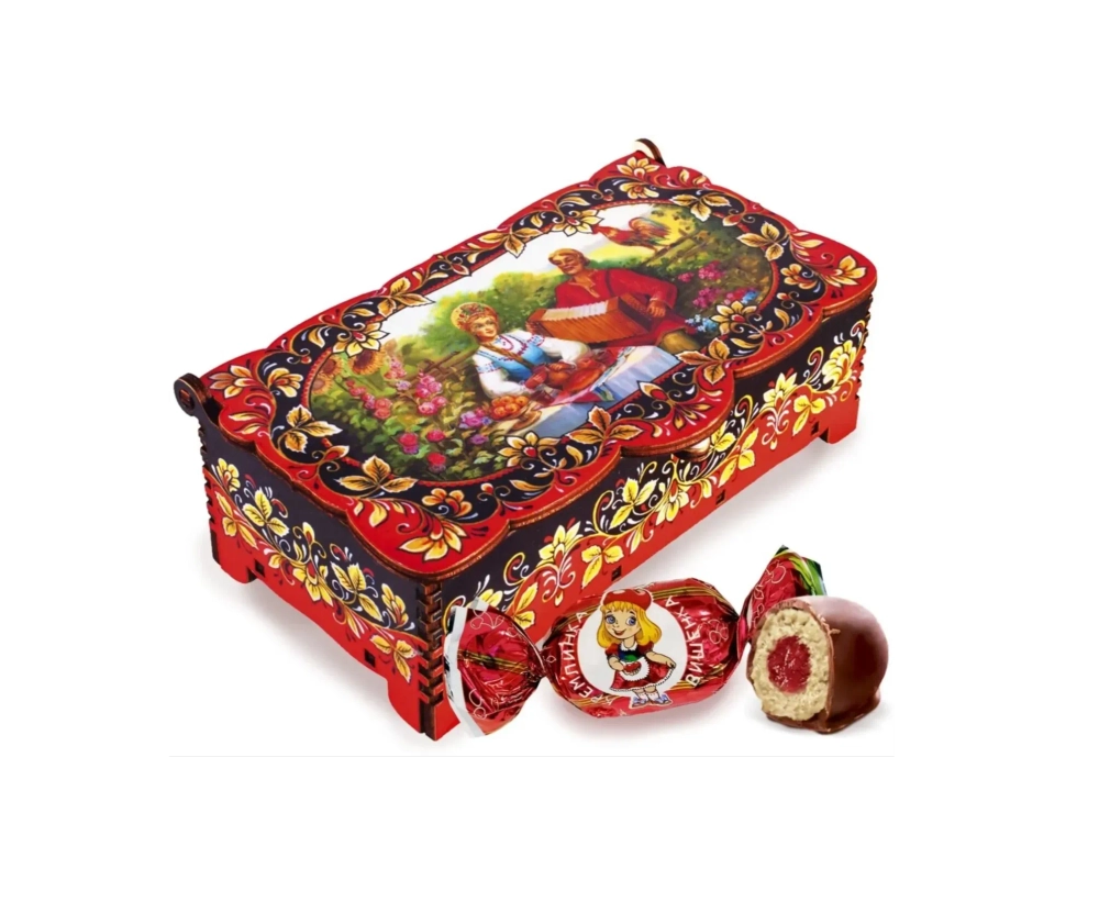 Конфеты глазированные с начинкой "Кремлинка Вишенка"."Гармонист".