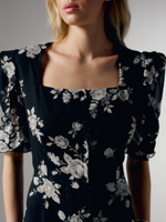 Платье с цветами Cipriani, черный