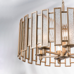 712062 Люстра AGAVE 6х40W E27 ШАМПАНЬ/ПРОЗРАЧНЫЙ