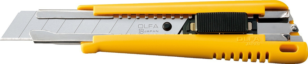 Нож OLFA с выдвижным лезвием, с автофиксатором, 18мм