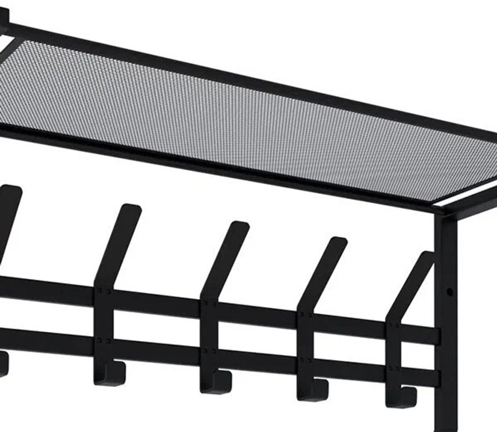 Вешалка с полкой «Торонто 21», hanger with shelf (Черный)
