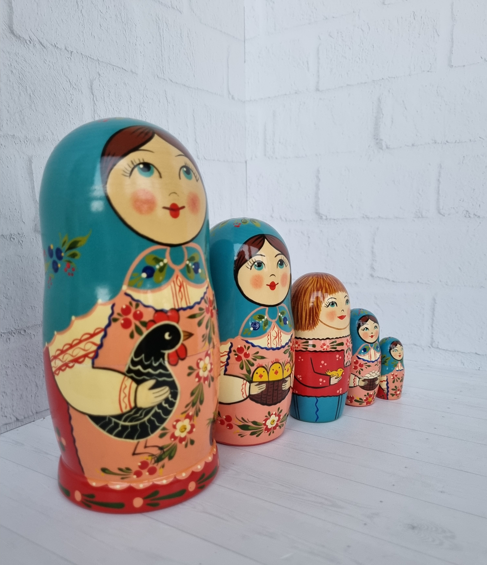 Матрешка "с курочкой" традиция 5мест