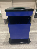 Урна-пепельница "Комби" цвет Синий 30 литров