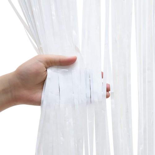 Занавес Дождик Белый, Макарунс, 100*200 см ВВ