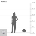 Cветильник шар ландшафтный KANLUX STONO 30 cм