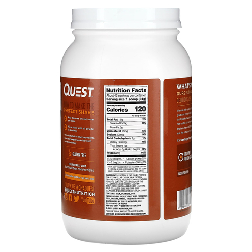 Quest Nutrition, Протеиновый порошок, арахисовая паста, 1,36 кг (3 фунта)