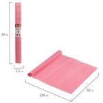 Бумага гофрированная (креповая) ДЛЯ ФЛОРИСТИКИ 110 г/м2, ярко-розовая, 50х250 см, ОСТРОВ СОКРОВИЩ, 112534