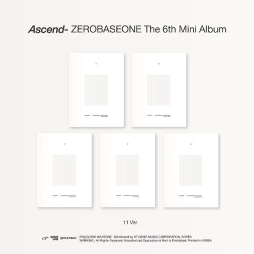Альбом ZEROBASEONE - ASCEND- 6th Mini Album 11 5 Version SET